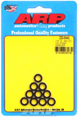 ARP "1/4""ID .440""OD no chamfer black washers"