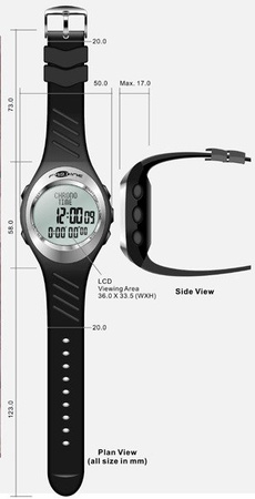 Fastime RW3 geltonas pilotinis laikrodis