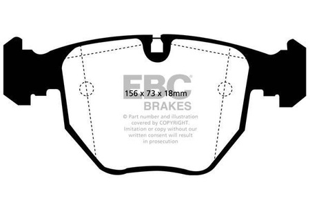 DP41036R - Ein Satz Bremsbeläge serie YELLOWSTUFF EBC Brakes