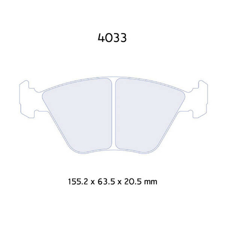 Carbone Lorraine RC8 brake pads - BMW E46 M3 3,2i (95-99)