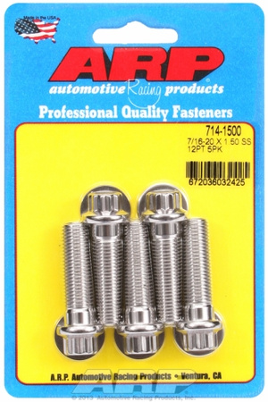Śruby ARP "7/16""-20 x 1.500 12pt SS bolts" (5pcs)