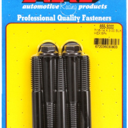 Śruby ARP "7/16""-14 X 3.000 hex 1/2 wrenching black oxide bolts" 5pcs