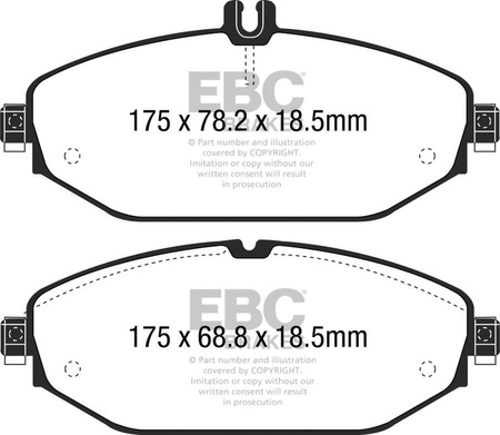 DP32214C - Zestaw klocków hamulcowych seria REDSTUFF EBC Brakes