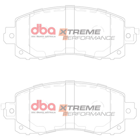 Brake Pads Xtreme Performance front - DB15042XP SUBARU Impreza XV