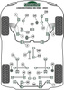 Rear Lateral Arm Inner & Outer Bush Powerflex Polyurethane Bush Heritage Collection Lancia Delta HF Integrale inc Evo (1986 - 1995) PFR30-309H
