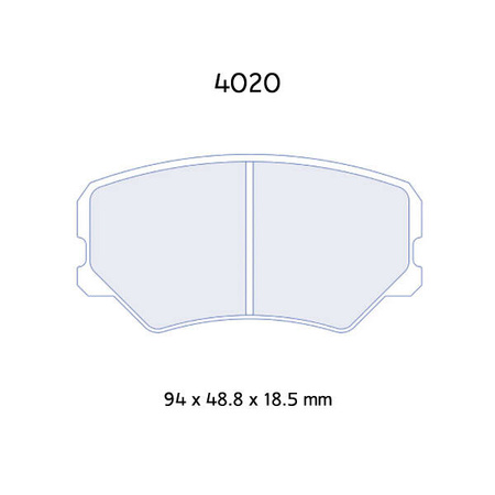Carbone Lorraine RC8R brake pads - Citroen Saxo 1,6 Cup (96-01)