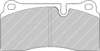 Klock hamulcowe Ferodo Racing DS3000 tylne FCP1281R AUDI R8 R8 Spyder BMW 2 Coupe F22 F87 DALLARA Stradale LAMBORGHINI Diablo Diablo Roadster Gallardo Gallardo Murcielago Murcielago NISSAN Skyline,