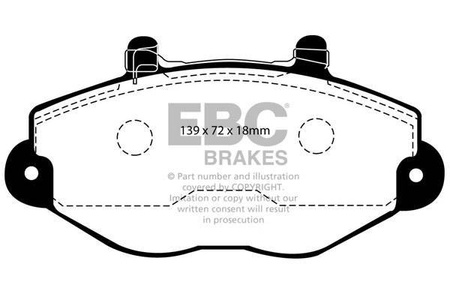 DP920/2 -EBC Brakes ULTIMAX2 sorozatú fékbetét készlet