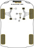 Tylna tuleja przedniego dolnego wahacza  Powerflex Black Series Alfa Romeo 145, 146, 155 (1992-2000) PFF1-802BLK