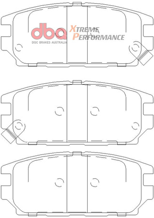 Brake Pads Xtreme Performance Hawk HB673x.602 rear - DB1238XP MITSUBISHI Aust NZ Chariot Galant Legnum Sigma Space Wagon