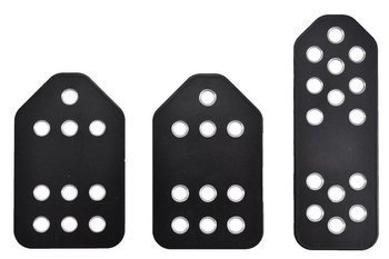 IRP BLACK aluminum pedal covers