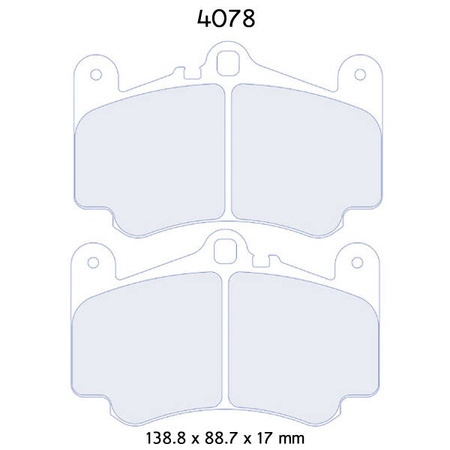 Bremsbelagsatz Carbone Lorraine RC8R - Porsche 911 (997)