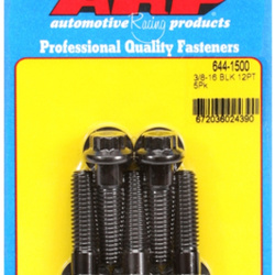 ARP "3/8""-16 x 1.500 12pt 7/16 wrenching black oxide bolts"5pcs