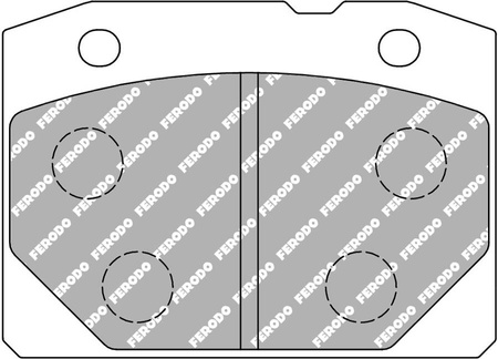 Ferodo Racing DS2500 brake pad front FCP96H LADA 1200 1300 1500 1600 Nova Riva Toscana,