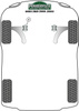 Front Subframe Rear Bush Powerflex Polyurethane Bush Heritage Collection Volkswagen Bora Models Bora A4 (AJ) (1999-2005) Bora 2WD (1999 - 2005) PFF85-424H
