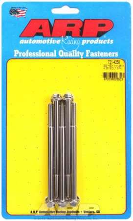 ARP "1/4""-28 x 4.250 hex SS bolts" (5pcs)