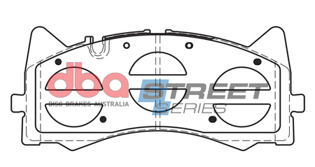 Bremsbeläge vorne DBA Brake Pads Street Series Ceramic - DB15035SS MERCEDES-BENZ AMG GT 4 Door Coupe 43 4Matic 53 S C-Class W205 C63 Cabriolet A205 C205 Estate S205