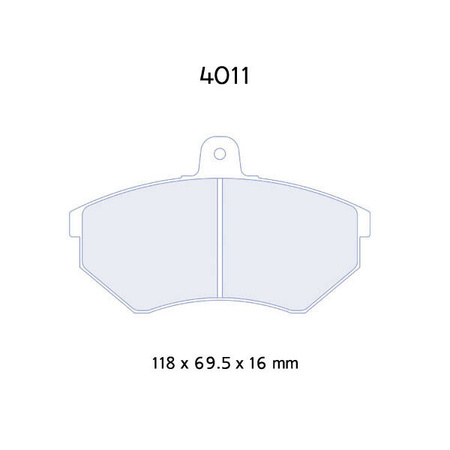 Carbone Lorraine RC5 brake pads - VW Polo 1,6 GTI (98-)