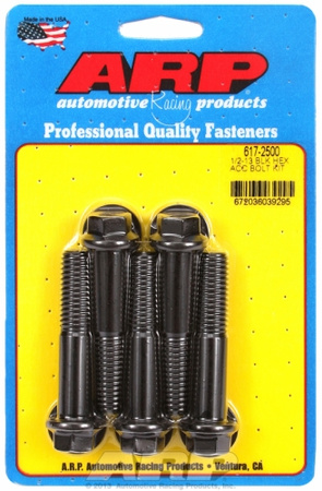 ARP Bolt Kit 1/2-13 x 2.500 Black Oxide Hex