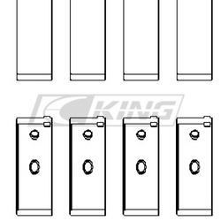 Panewki korbowodowe King Racing OPEL 1.8 / 2.0 X18/20XE - CR4017XPC0.5