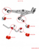 Zestaw tulei zawieszenia - MPBS: 6505201 Volkswagen Transporter T5, T6