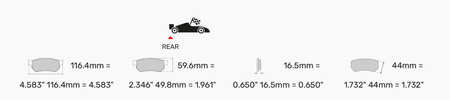Ferodo Racing DS2500 galinės stabdžių kaladėlės FCP4587H MERCEDES W176 CLA Coupe C117 Shooting Brake X117 X166 GLA-CLASS X156 GLE W166 C292 GLS SLC R172 R172 