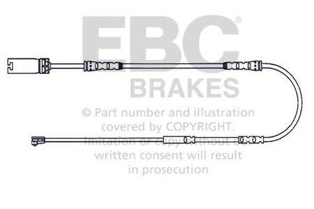 EFA131 - Czujnik zużycia klocków hamulcowych EBC Brakes