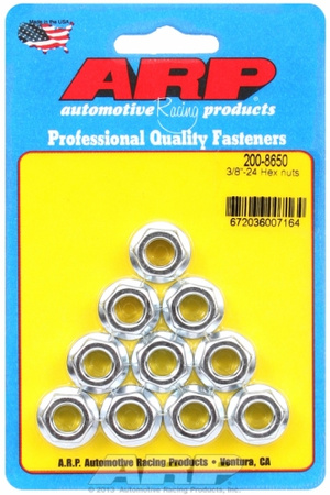 ARP 3/8-24 hex nuts (10pcs)