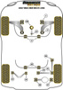 Tuleja stabilizatora przód 21.7mm Powerflex Black Series Volkswagen Golf & Golf MK8 (2020 - )\Golf MK8 2WD Multi-Link (2020 -) PFF85-803-21.7BLK