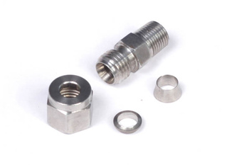 Haltech 1/4" Edelstahl Klemmverschraubungssatz 1/8" NPT Thre - HT-010813