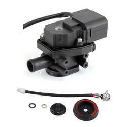 Rankinis ratas ir elektrinis vožtuvas vandens srautui reguliuoti