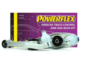 Track Control Arm & Bush Kit Powerflex Polyurethane Bush Black Series Porsche 981 Boxster/Cayman (2012 - 2016) PF57K-1002BLK