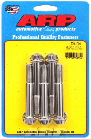 Śruby ARP M10 x 1.25 x 70 12pt SS bolts (5pcs)