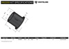Tuleje poliuretanowe tylnego dolnego wahacza Whiteline - W62009 Acura Integra DA Honda