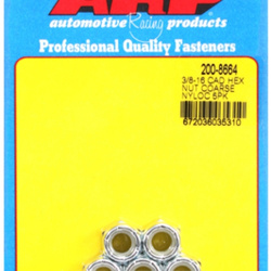 ARP "3/8""-16 cad coarse nyloc hex nut kit" (5pcs)
