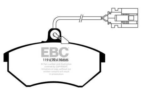 DP841/3 - Zestaw klocków hamulcowych seria ULTIMAX2 EBC Brakes