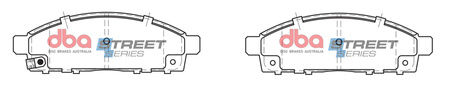 Bremsbeläge vorne DBA Brake Pads Street Series Ceramic - DB1774SS FIAT Fullback MITSUBISHI L 200 06-15 L200 MQ Series