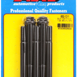 ARP M10 x 1.25 x 90 hex black oxide bolts (5pcs)