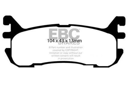 DP31003C - EBC Brakes REDSTUFF sorozatú fékbetét szett