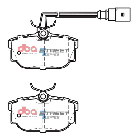 DBA Brake Pads Utcai sorozat hátsó fékbetétek Félig-fémes - DB2055SS FORD Galaxy Mk1 SEAT Alhambra 7M VOLKSWAGEN Caravelle Sharan Transporter Kombi