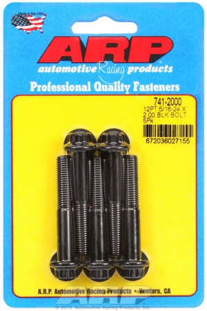 ARP "5/16""-24 x 2.000 12pt black oxide bolts" (5pcs)