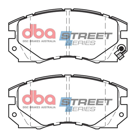 Brake Pads Street Series Ceramic front - DB1219SS SUBARU Impreza Legacy BC3 BC5 BC7 BD5 BD7 BF3 BF5 BF7 BG5 BG7