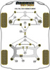 Tylna tuleja drążka stabilizatora 12mm Powerflex Black Series BMW 4 Series & F32, F33, F36, F82, F83 (2013 - 2020)\F32, F33, F36 xDrive (2013 - 2020) PFR5-1913-12BLK