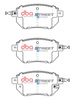 Brake Pads Street Series Ceramic front - DB1516SS INFINITI FX35 FX45 NISSAN Murano Z50