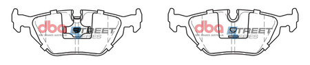 DBA Brake Pads Utcai sorozat hátsó fékbetétek Kerámia - DB1245SS BMW ALPINA B3 E36 E46 3 Series 316 318 320 323 325 328 X 4WD E46 Z1 WIESMANN MF 25 28