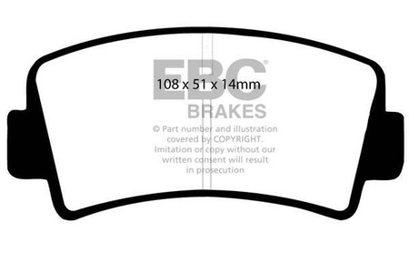 DP207 - Ein Satz Bremsbeläge serie ULTIMAX2 EBC Brakes