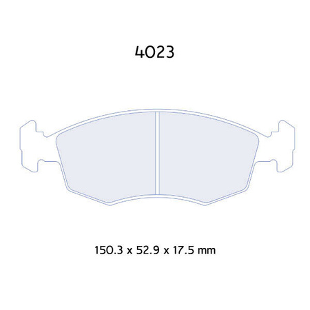Carbone Lorraine RC6 brake pads - Ford Escort 4 1,8i 16V/2,0 RS2000 (91-97)