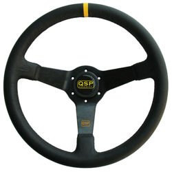 Leather steering wheel QSP 3 spoke 350mm / 70mm