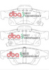 Bremsbeläge hinten DBA Brake Pads Street Performance Hawk HB702x.662 - DB2217SP DODGE USA Durango JEEP Grand Cherokee