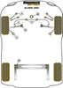 Mocowanie Silnika Snub Nose Powerflex Black Series Audi A6 / S6 / RS6 & A6 / S6 / RS6 C5 (1997-2005)\A6 (1998 - 2001) PFF3-220BLK
